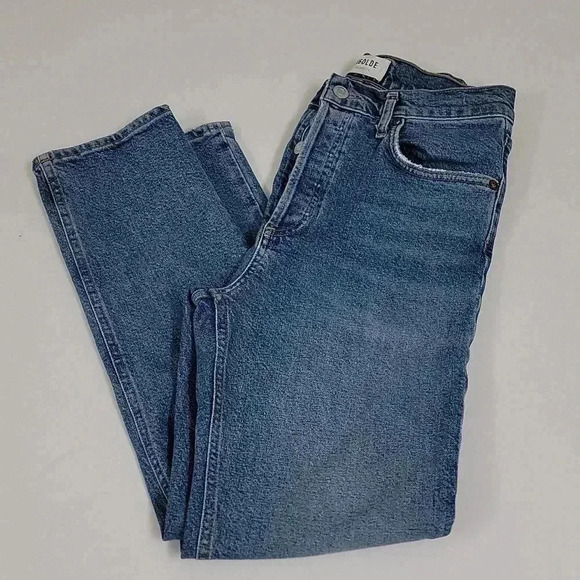 AGOLDE Riley High Rise Straight Jeans - Picture 2 of 14